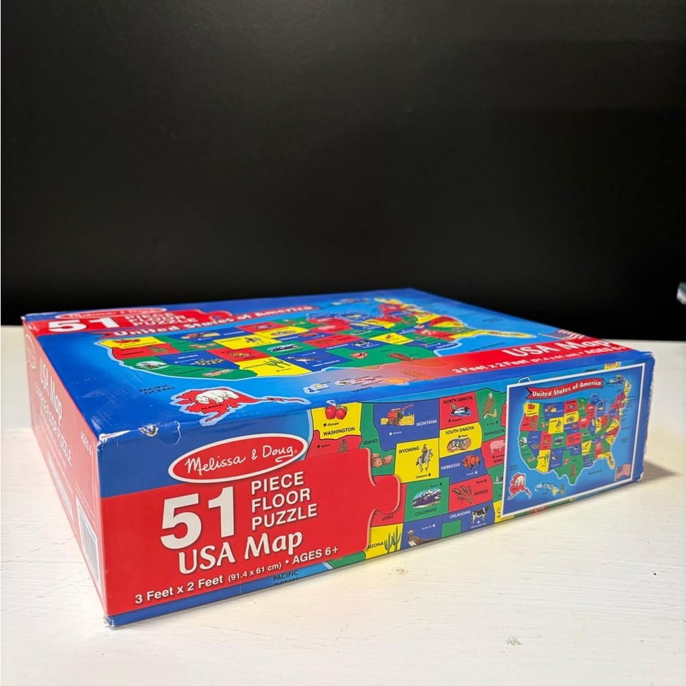 Melissa & Doug USA Map Puzzle - Bright Educational Fun - Picture 3 of 5